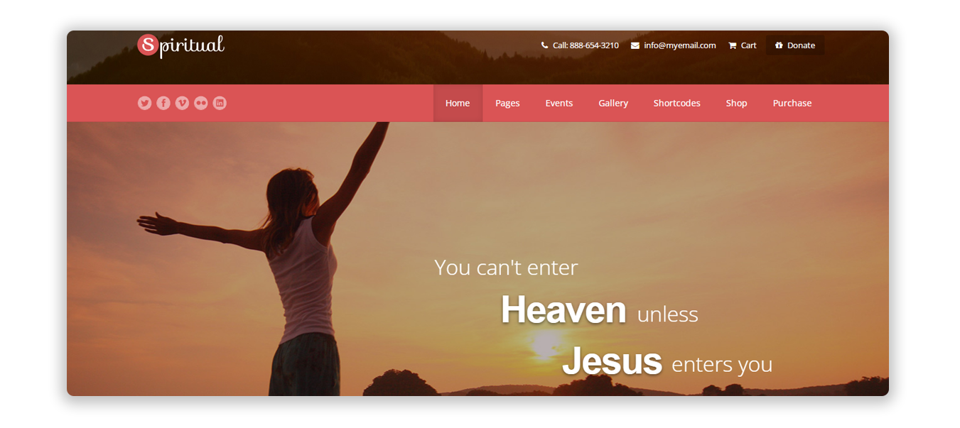 Spiritual - Church WordPress Theme